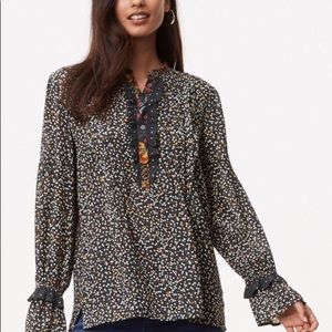 Ann Taylor Loft Garden Party Blouse, NWOT XS